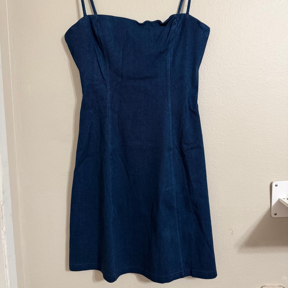 Susana Monaco Strapless Dark Blue Dress